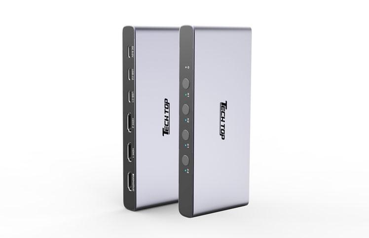 V1313A: 2*HDMI+2*Type C to HDMI 4K60Hz SWITCH